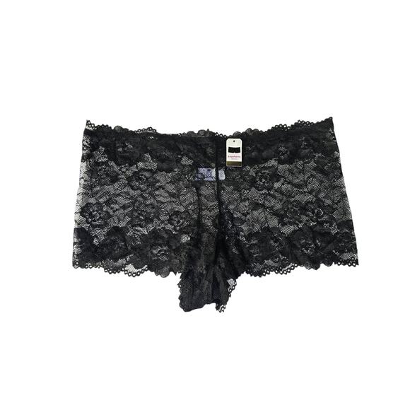 Set of 4 Women Boy Shorts Lace Panties Lingerie Underwear 5X Coquette Sheer - Picture 2 of 11